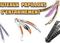 Couteaux papillons d'entrainement